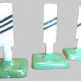 Heute nur noch antiquarisch, beispielsweise in einem großen Online Auktionshaus, zu haben sind die Signalbaken 431. Im Dreierset waren diese aus, Blech gefertigten, Zubehörteile von 1935 bis 1942 und von 1945 bis 1959 unverändert im...